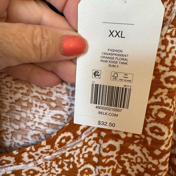 NWT  WONDERLY  SLEEVELESS SUMMER TOP   2X PLUS - Picture 10 of 10